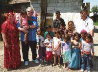 Terry Bridle with Gypsy family