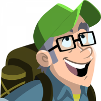 Cartoon Character from  the book "A Funny Thing Happened On My Way To Heaven" by Terry Bridle